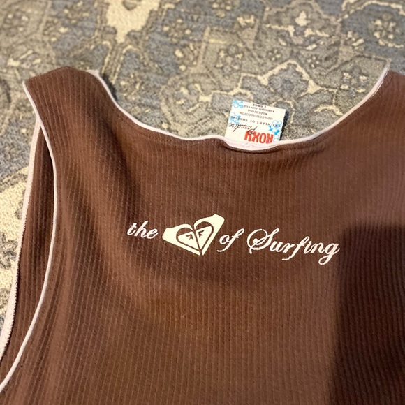 VINTAGE CROPPED ROXY TANK - Picture 3 of 3